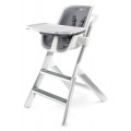 4moms židlička HIGH CHAIR bílá sivá
